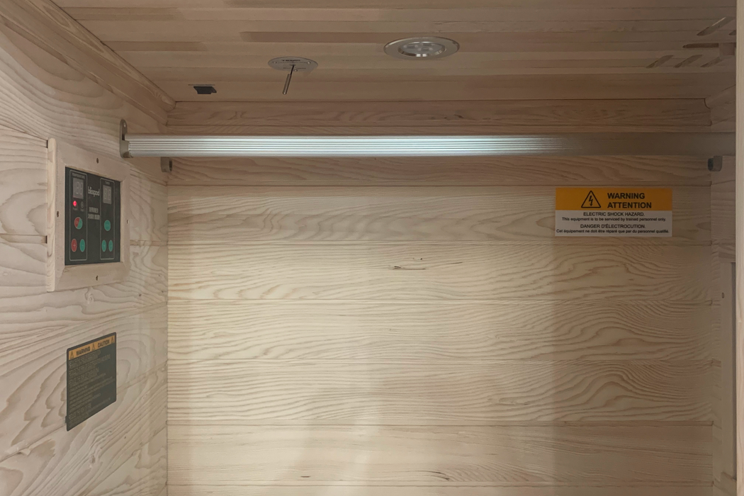 Blisspod | Vienne | Sauna à infrarouge lointain | Cèdre rouge du Canada Très faible CEM | 72,8" H x 35,4" L x 25,6" P | 1 personne