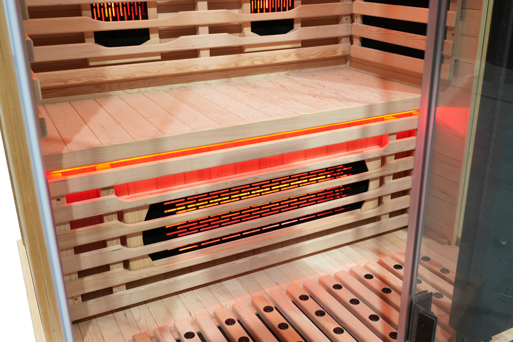 Blisspod I Vantaa RED I All-In-One - Full Spectrum + Red Light Therapy I Indoor Premium Sauna I 2 Person