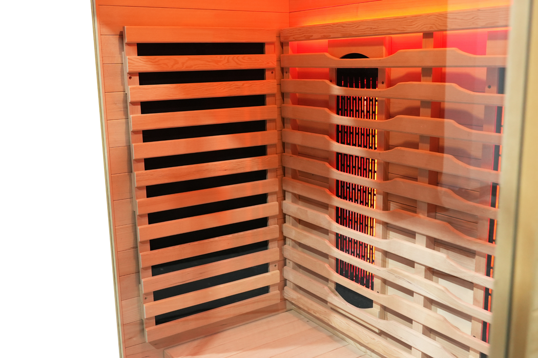 Blisspod I Vantaa RED I All-In-One - Full Spectrum + Red Light Therapy I Indoor Premium Sauna I 2 Person