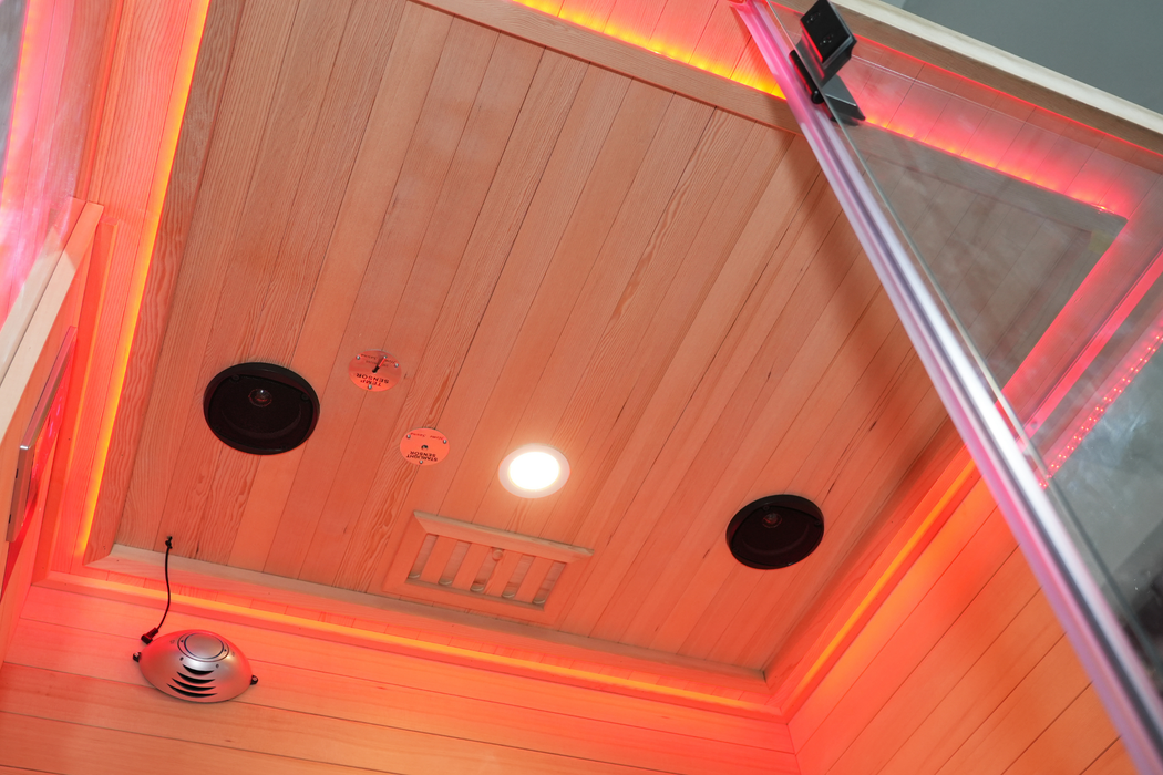 Blisspod I Vantaa RED I All-In-One - Full Spectrum + Red Light Therapy I Indoor Premium Sauna I 2 Person