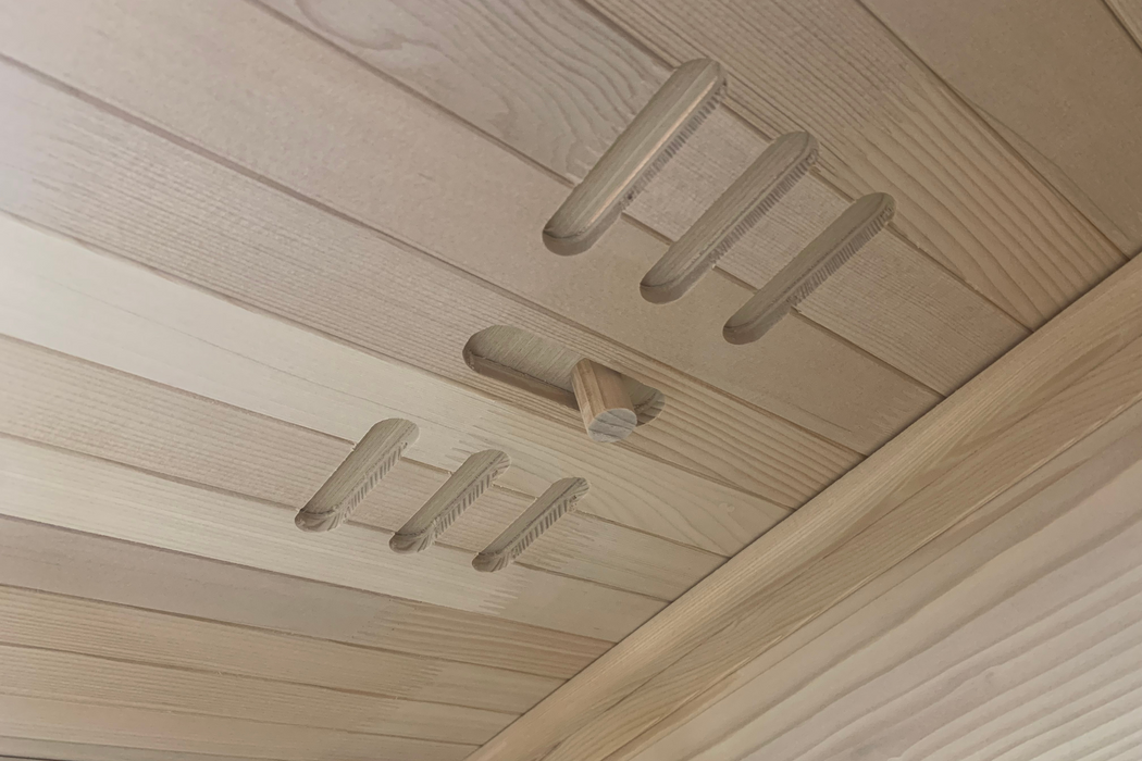 Blisspod | Vienne | Sauna à infrarouge lointain | Cèdre rouge du Canada Très faible CEM | 72,8" H x 35,4" L x 25,6" P | 1 personne