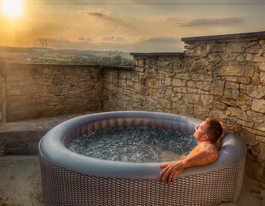 Wave | Atlantic | Baignoire spa gonflable 4/6 personnes | Ronde | Chauffage intégré