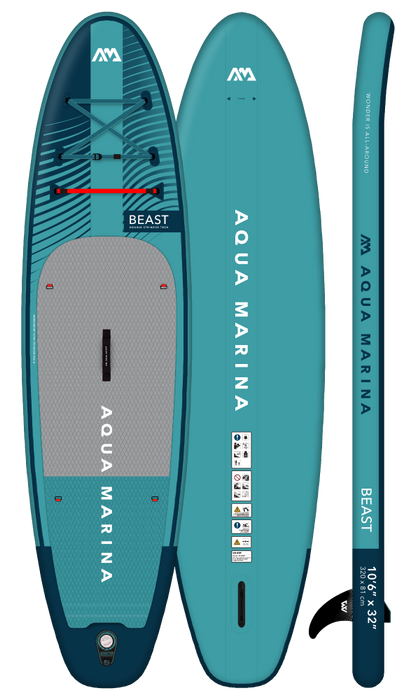 Aqua Marina BEAST 10'6"Planche de Paddle Gonflable All-Around Advanced SUP (2023)