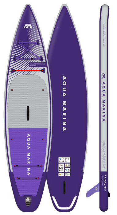 Aqua Marina CORAL TOURING-N 11'6" Inflatable Paddle Board Touring SUP (2023)