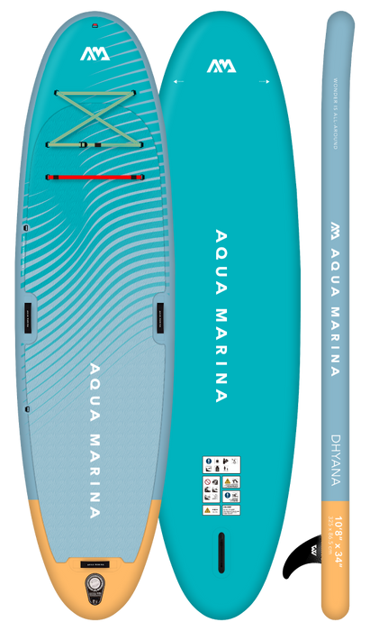 Aqua Marina DHYANA 10'8"Paddle Board Gonflable Fitness SUP (2023)
