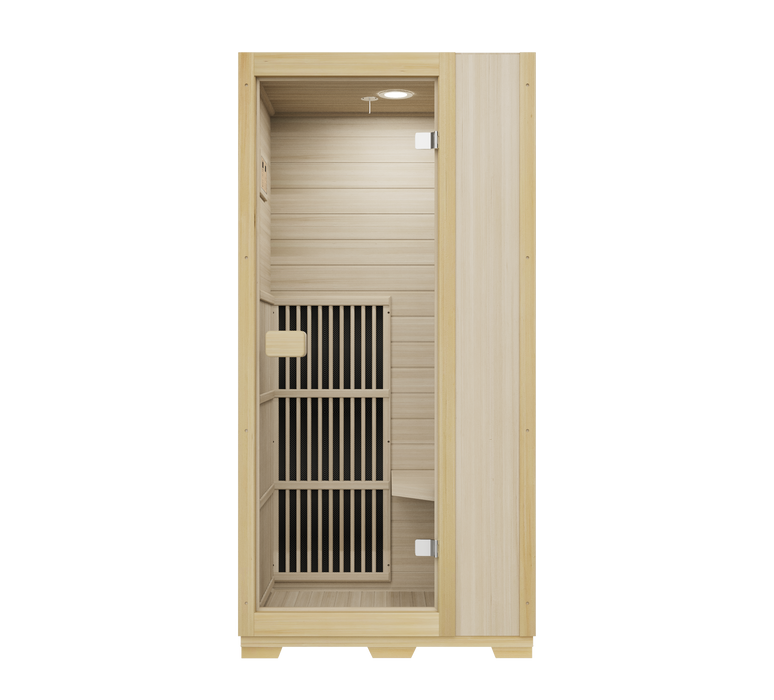 Blisspod, Vienna, Far Infrared Sauna Canadian Hemlock Very Low EMF Sauna, 3 Heaters – 1 Person