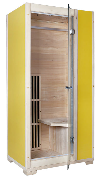 Blisspod, Vienna, Far Infrared Sauna Canadian Hemlock Very Low EMF Sauna, 3 Heaters – 1 Person