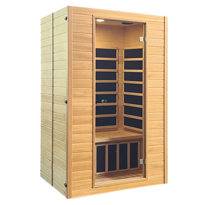 Blisspod | Vienna | Far Infrared Sauna Canadian Hemlock Very Low EMF Sauna, 7 Heaters – 3 Persons