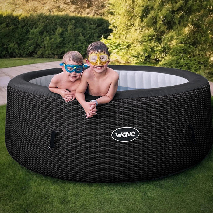 Wave | Atlantic | 4/6-Person Inflatable Hot Tub | Round | Integrated Heater