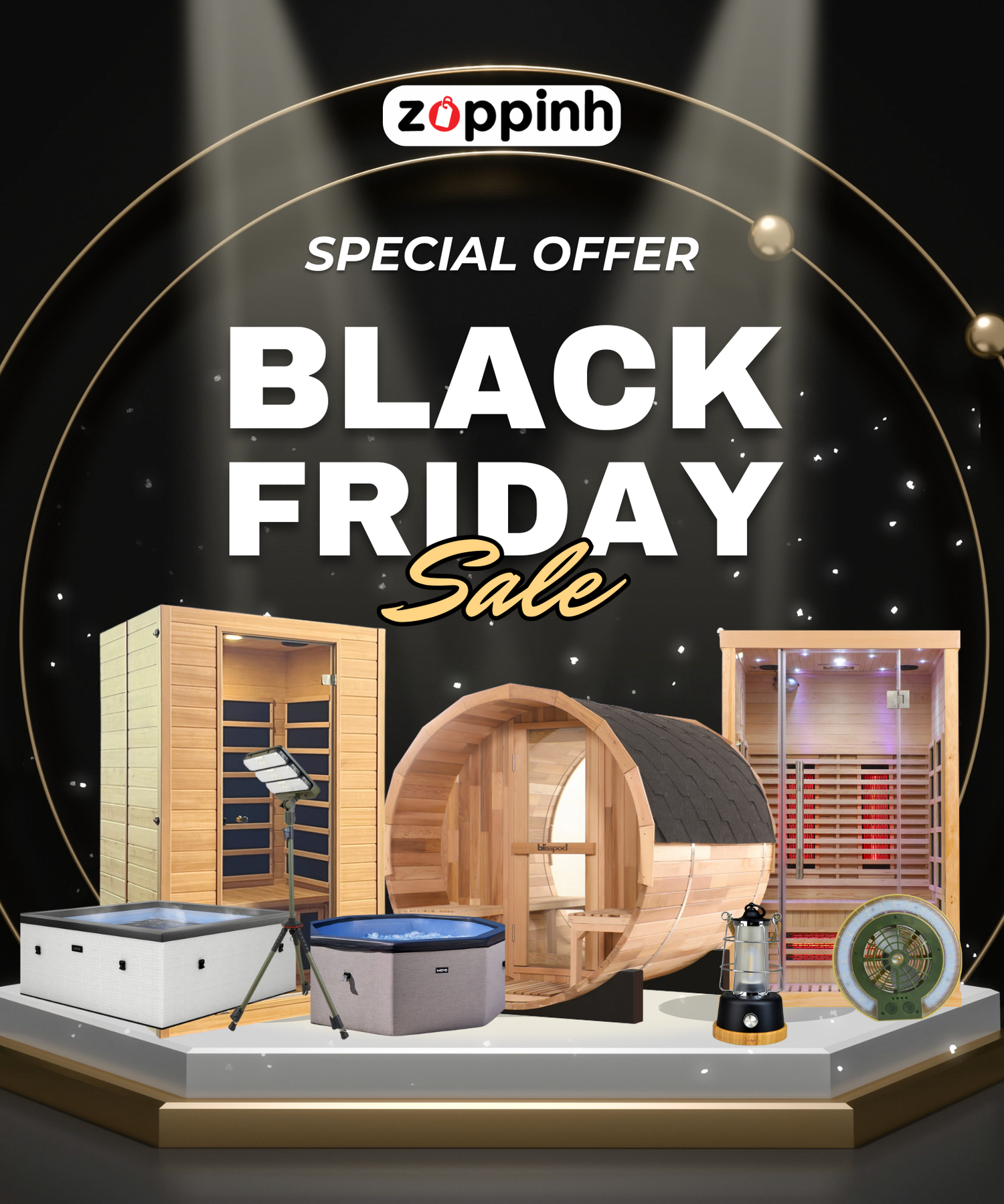 Black Friday Bliss : Saunas et spas haut de gamme pour un bien-être optimal