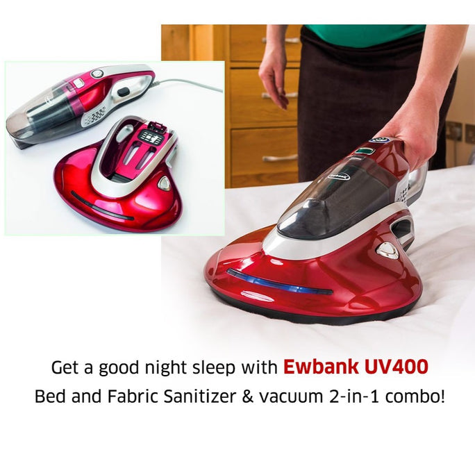 Désinfectant et aspirateur multi-usages pour lit et tissus Ewbank UV400