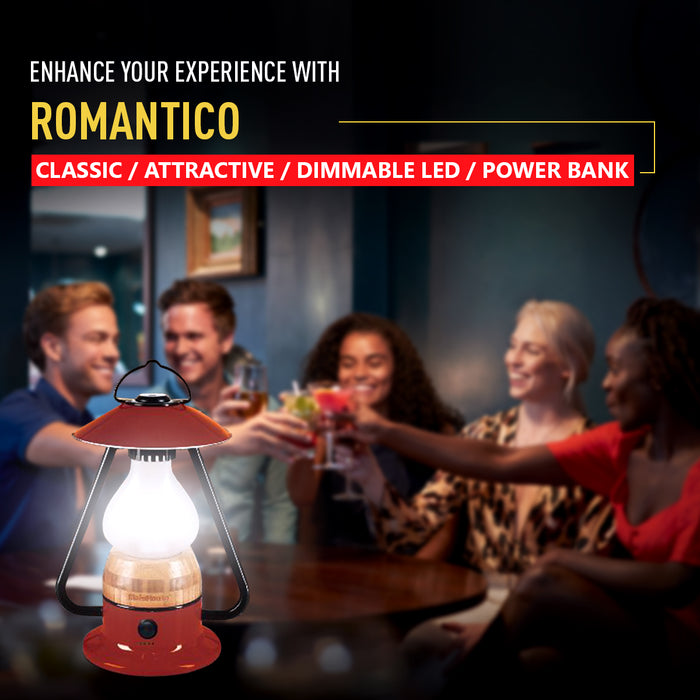 TRU De-LIGHT ROMANTICO LED All-in-One Lamp, Rechargeable, Bluetooth Music Speaker - FIRE RED / YELLOW / AUQA BLUE / GREEN / BLACK