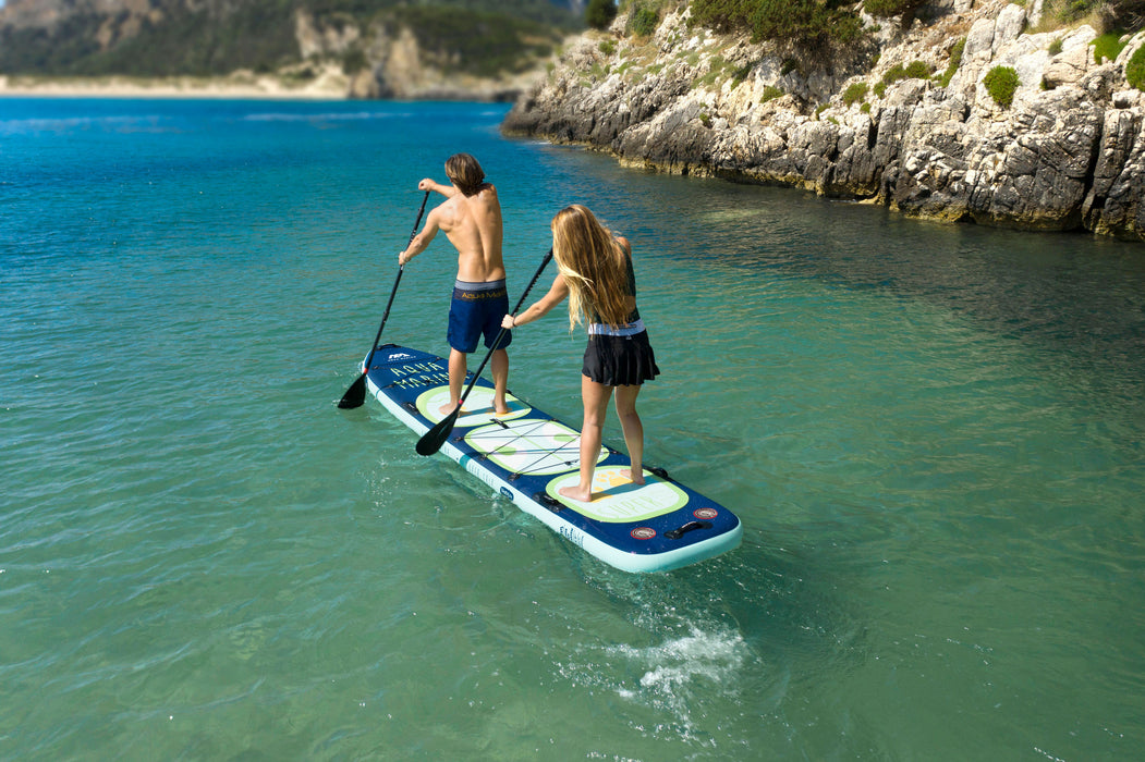 Aqua Marina Stand Up Paddle Board Multi-Personnes - SUPER TRIP TANDEM 14'0"- Pack SUP Gonflable comprenant Sac de Transport, Aileron, Pompe