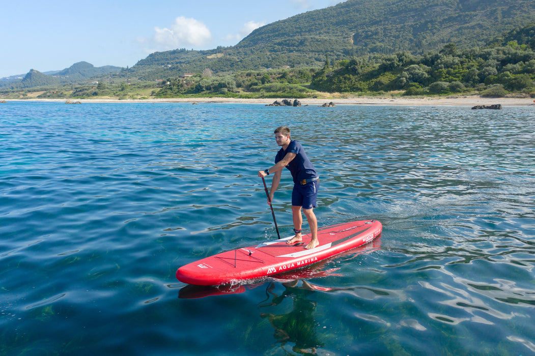 Aqua Marina Stand Up Paddle Board - MONSTER 12'0"- Ensemble de SUP gonflable comprenant un sac de transport, une pagaie, une aileron, une pompe et un harnais de sécurité