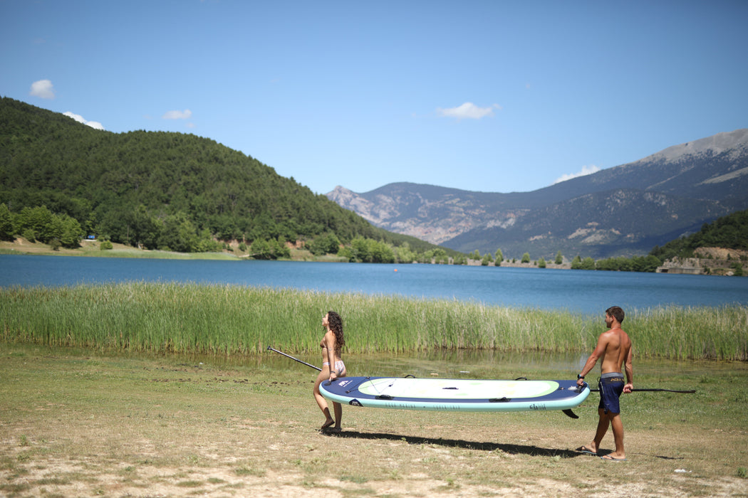 Aqua Marina Stand Up Multi-Person Paddle Board - SUPER TRIP 12'2"- Ensemble de SUP gonflable, y compris sac de transport, aileron, pompe