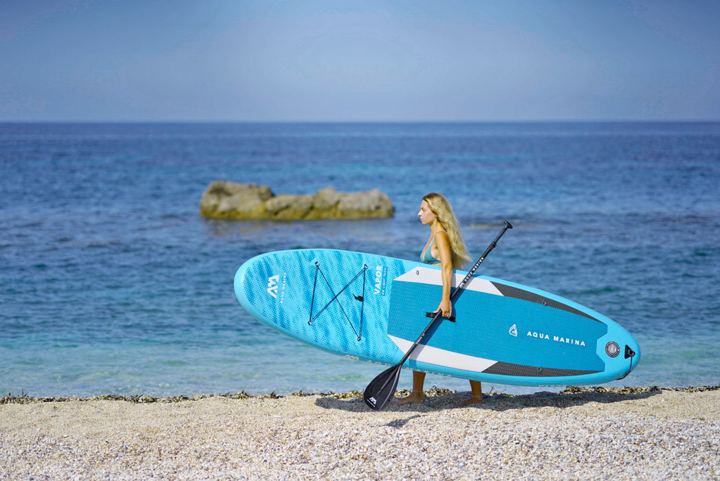 Aqua Marina Stand Up Paddle Board - VAPOR 10'4"- Ensemble de SUP gonflable comprenant un sac de transport, une pagaie, une aileron, une pompe et un harnais de sécurité