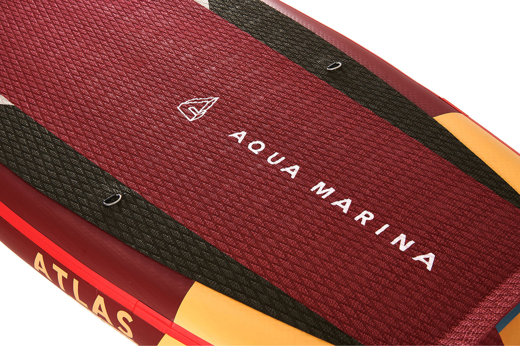 Aqua Marina Stand Up Paddle Board - ATLAS 12'0"- Ensemble de SUP gonflable comprenant un sac de transport, une pagaie, une aileron, une pompe et un harnais de sécurité