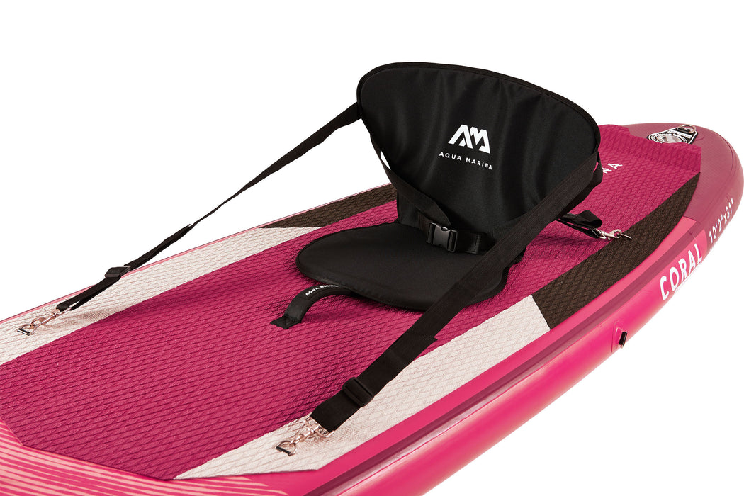 Aqua Marina Stand Up Paddle Board - CORAL 10'2"- Ensemble de SUP gonflable comprenant un sac de transport, une pagaie, une aileron, une pompe et un harnais de sécurité