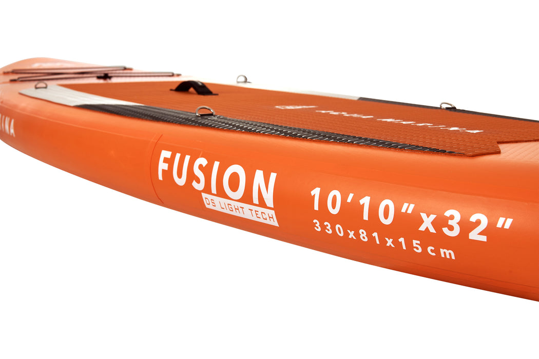 Aqua Marina Stand Up Paddle Board - FUSION 10'10"- Pack SUP gonflable comprenant sac de transport, pagaie, aileron, pompe et harnais de sécurité