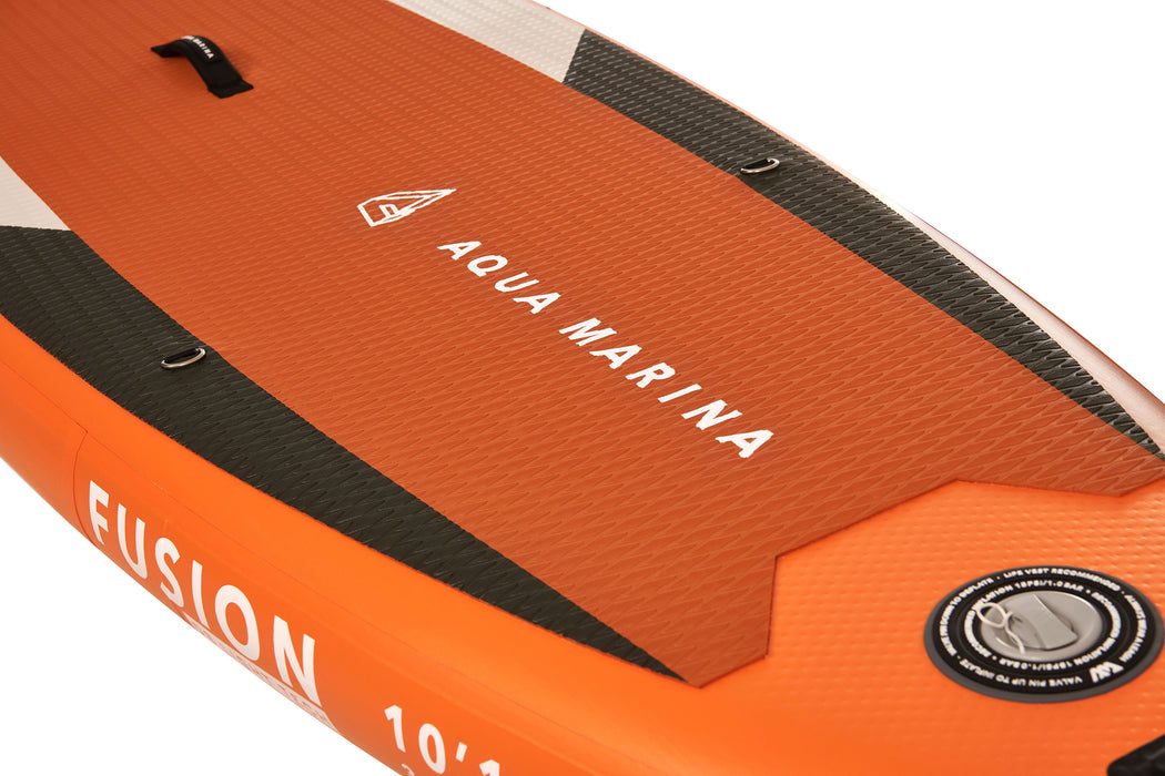 Aqua Marina Stand Up Paddle Board - FUSION 10'10"- Pack SUP gonflable comprenant sac de transport, pagaie, aileron, pompe et harnais de sécurité