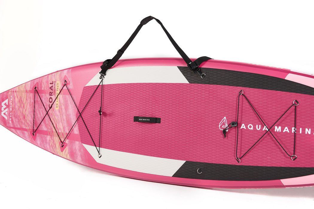 Aqua Marina Stand Up Paddle Board - CORAL TOURING 11'6"- Ensemble de SUP gonflable comprenant un sac de transport, une pagaie, une aileron, une pompe, une laisse à ressort et une sangle de transport