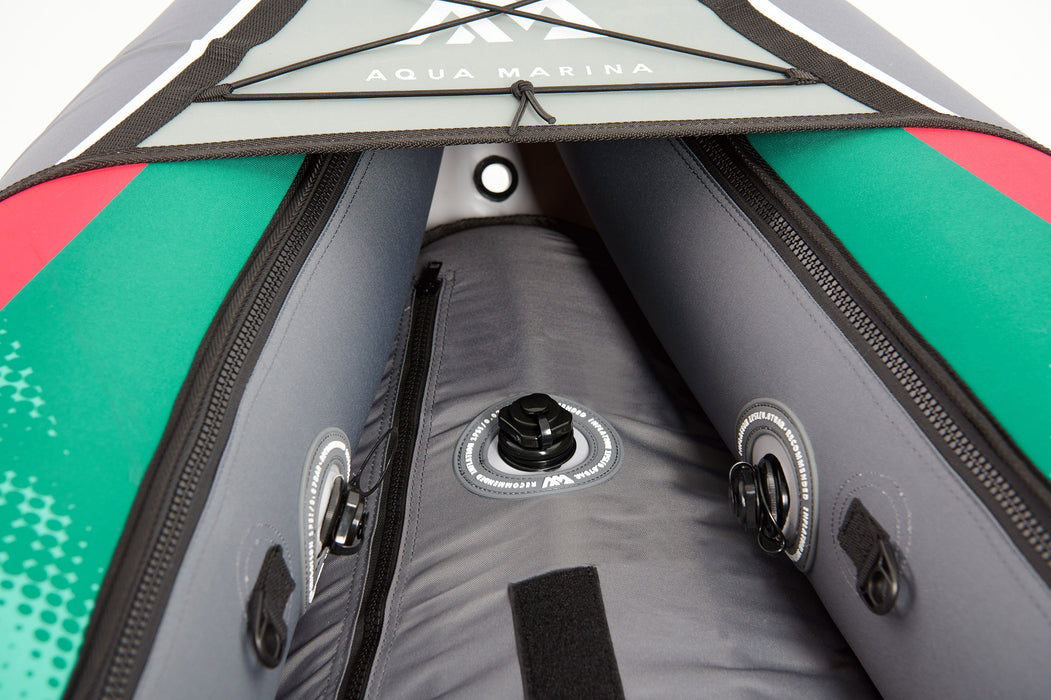 Aqua Marina, 2 personnes, KAYAK RÉCRÉATIF - LAXO 10'6"- Ensemble KAYAK gonflable comprenant sac de transport, pagaie, aileron, pompe et siège de kayak