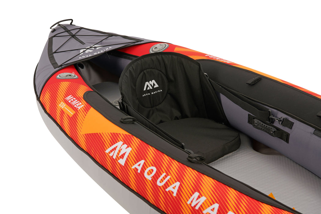 Aqua Marina TOURING KAYAK - MEMBA 10'10"- Ensemble KAYAK gonflable comprenant sac de transport, pagaie, aileron, pompe et siège de kayak