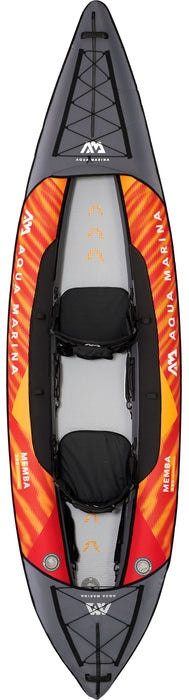 Aqua Marina TOURING KAYAK - MEMBA 12'10"- Ensemble KAYAK gonflable comprenant sac de transport, pagaie, aileron, pompe et siège de kayak