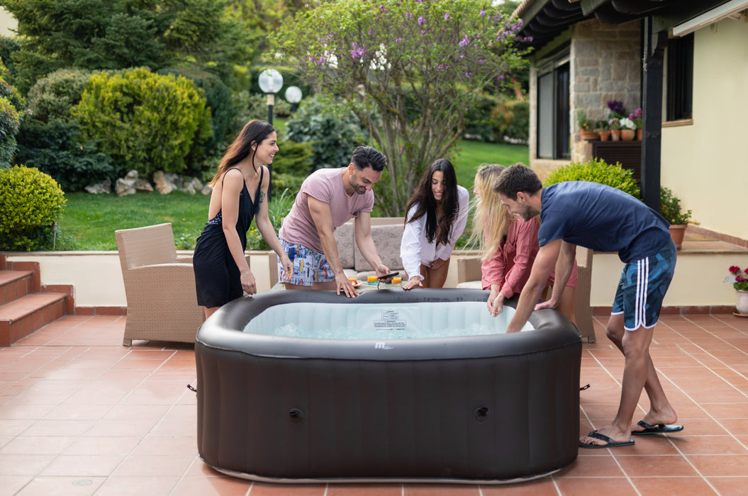 MSPA, VITO, URBAN SERIES, Self-Inflatable Hot Tub & Spa, 132 Air Bubble System, One Piece Quick Setup, Square - 6 Persons