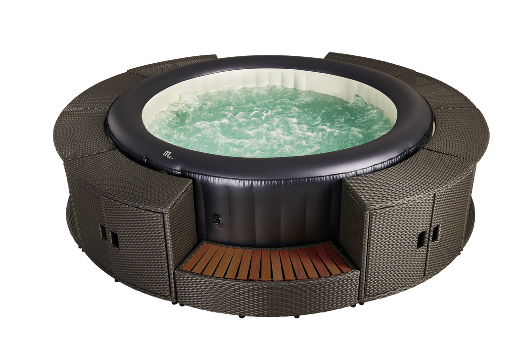 MSPA CARLTON, MUSE SERIES, Self-Inflatable Hot Tub & Spa, Jets & Air Bubble - 4 Persons
