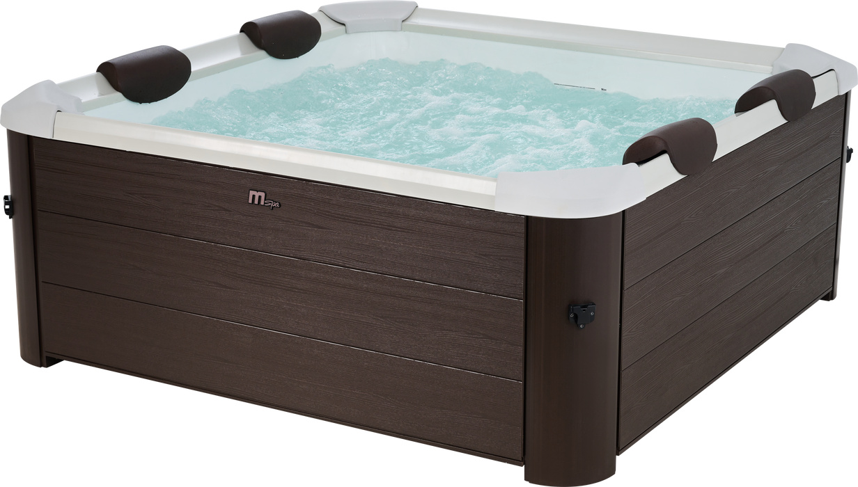 MSPA, FRAME SERIES, TRIBECA, Square Hot Tub & Spa, UVC & Ozone Sanitization, 140 Air Bubble System, WI-FI & APP Enabled, 6 personnes.