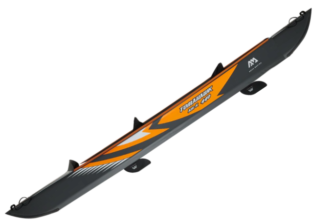 Aqua Marina KAYAK/CANOË À HAUTE PRESSION - TOMAHAWK AIR-K 14'5"- Ensemble de kayak gonflable comprenant un sac de transport, une aileron, une pompe et un siège de kayak